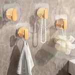 Charger l'image dans la galerie, Crochet Adhésif Transparent Imperméable de Luxe ( 8 PIECES )
